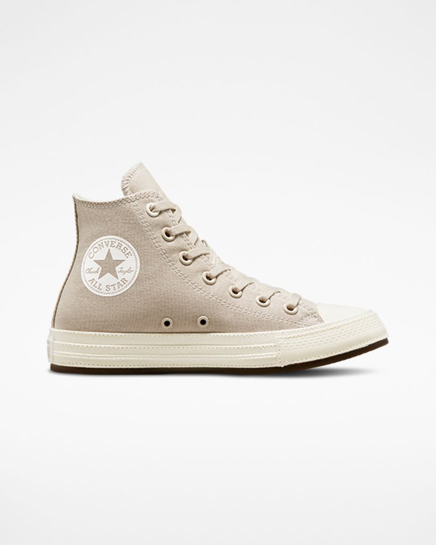 Dámské Boty Vysoké Converse Chuck Taylor All Star Tonal Platene Šedé | CZ QUZT35